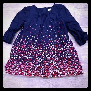 Blue and pink hearts dress